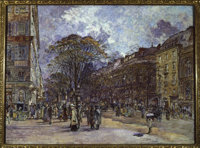 Boulevard des Italiens, Paris von Frederic Anatole Houbron