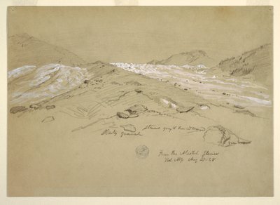 Aletschgletscher, Berner Alpen, Schweiz von Frederic Edwin Church