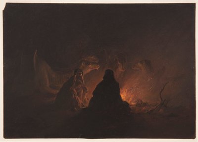 Beduinen im Lager bei Nacht von Frederic Edwin Church