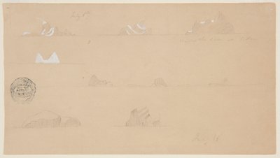 Schwimmende Eisberge von Frederic Edwin Church
