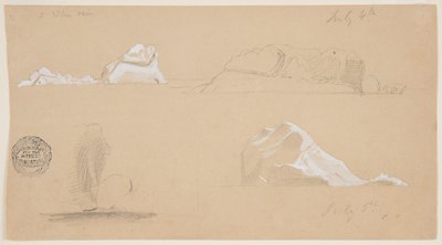 Schwimmende Eisberge von Frederic Edwin Church