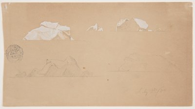 Schwimmende Eisberge von Frederic Edwin Church