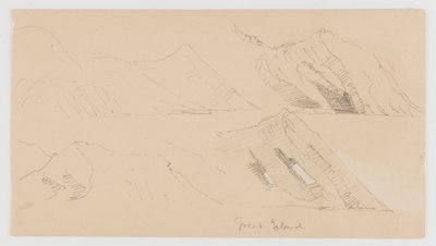 Great Island, Studie von Felsklippen von Frederic Edwin Church