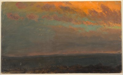 Hudson Valley bei Sonnenuntergang von Frederic Edwin Church