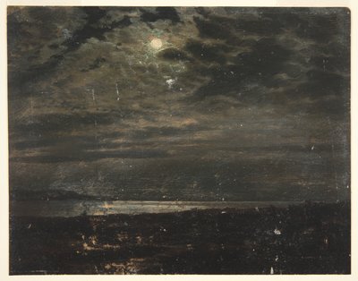 Mondbeschienene Küste (möglicherweise Maine) von Frederic Edwin Church