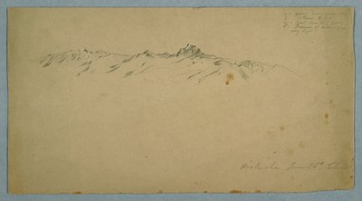 Berg Pichincha von Chillo, Ecuador von Frederic Edwin Church