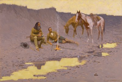 Ein neues Jahr am Cimarron von Frederic Remington