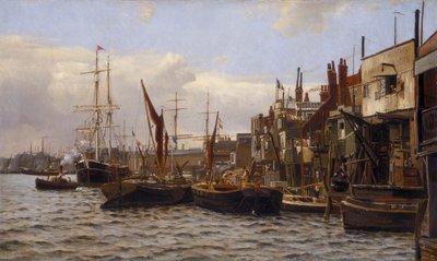 Der Fluss bei Limehouse (ca. 1890) von Frederick A Winkfield