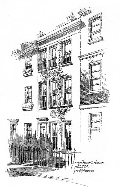 Leigh Hunts Haus, Chelsea, London, 1912 von Frederick Adcock