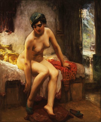 Eine algerische Prostituierte von Frederick Arthur Bridgman