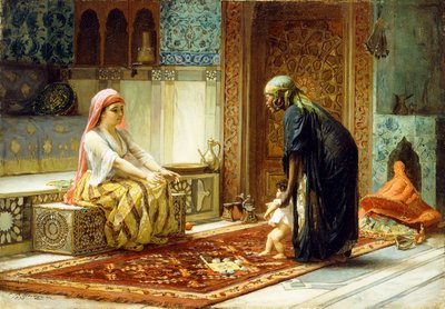 Die ersten Schritte, 1878 von Frederick Arthur Bridgman