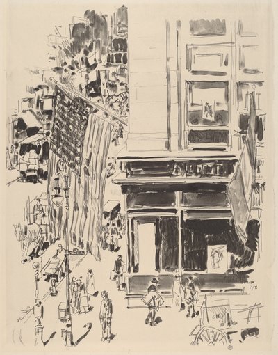 Lafayette Street, 1918 von Frederick Childe Hassam