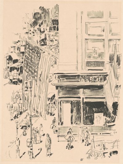 Lafayette Street, 1918 von Frederick Childe Hassam