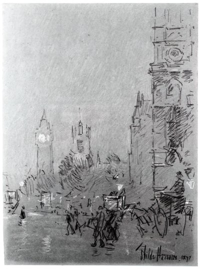 London, Abend von Frederick Childe Hassam