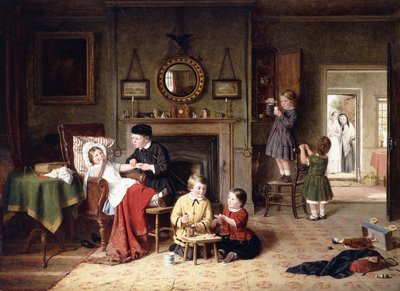 Doktor spielen, 1863 von Frederick Daniel Hardy