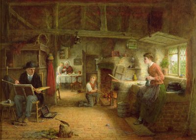 Der Besuch des Künstlers von Frederick Daniel Hardy