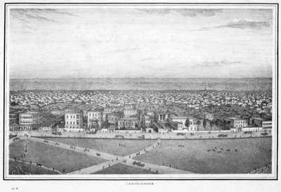Chowringhee, Kalkutta, Indien, um 1840er Jahre von Frederick Fiebig