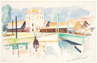 Brücke und Gebäude von Frederick James Porter