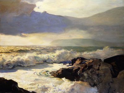 Regenwolken und Meer von Frederick Judd Waugh