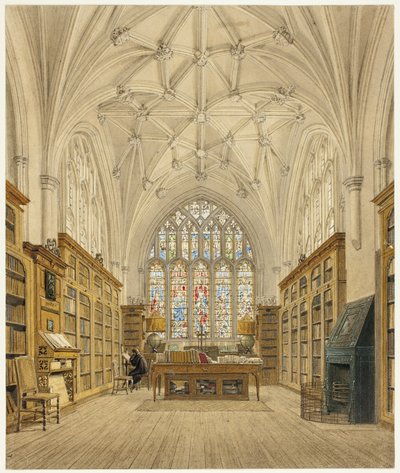 Bibliothek des Winchester College von Frederick Mackenzie