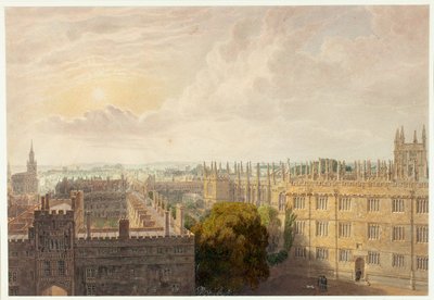 Blick von der Radcliffe-Bibliothek von Frederick Mackenzie