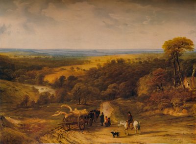 Blick nahe Crediton, Devon, 1843 von Frederick Richard Lee