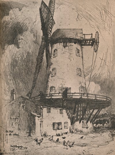 Die Mühle im Wirral, ca. 1900 von Frederick Vango Burridge