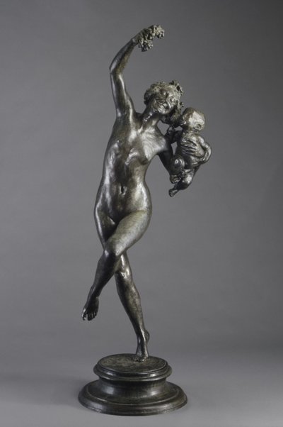 Bacchantin und Säuglingsfaun von Frederick William MacMonnies