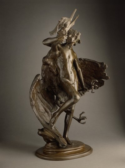 Junger Faun und Reiher von Frederick William MacMonnies