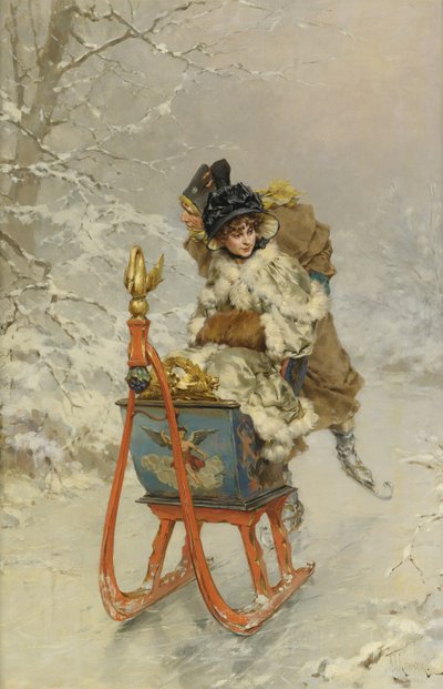 Die Schlittenfahrt von Frederik Hendrik Kaemmerer