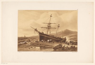 Gestrandetes Schiff von Frederik Lodewijk Huygens
