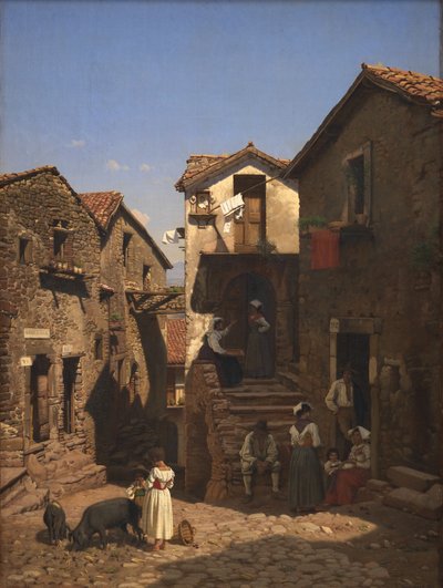 Eine Straße in Gerano von Frederik Vermehren