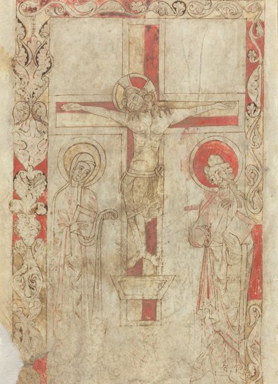 Die Kreuzigung [verso] von French 12th Century