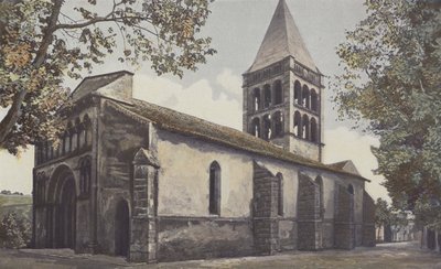 Aillas, Kirche, Gesamtansicht Südwesten von French Photographer