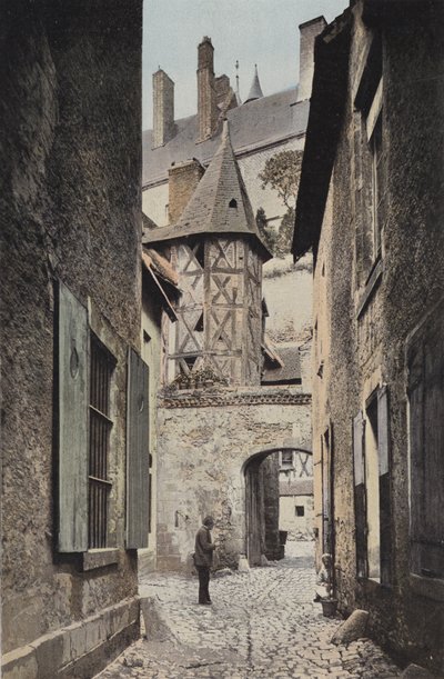 Gien, Straße zum Schloss von French Photographer