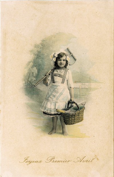 Fröhlichen Aprilscherztag, 1906 von French Photographer