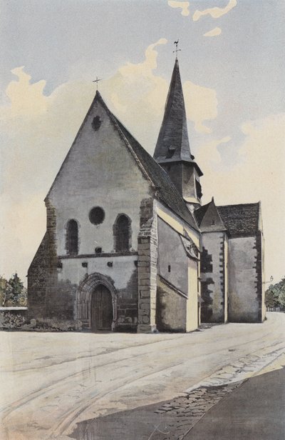 Saint-Outrille, Eglise, Gesamtansicht Südwest von French Photographer