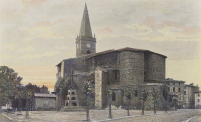 Saint-Paulien, Kirche, Südostansicht von French Photographer