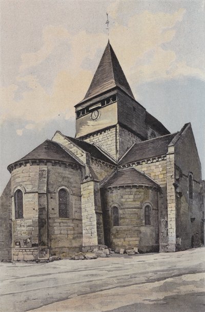 Sancergues, Eglise, Gesamtansicht Nordost von French Photographer