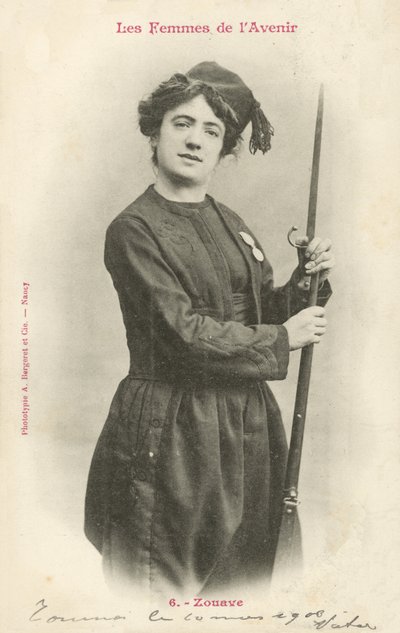 Zouave, Frau der Zukunft von French Photographer