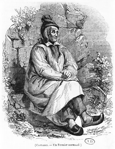 Ein Bauer aus der Normandie, ca. 1840 von French School
