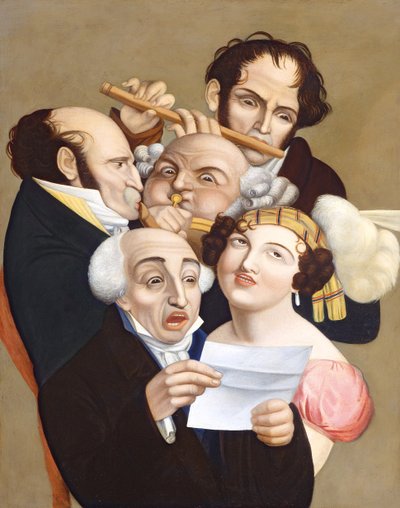 Eine Musikgruppe, ca. 1830 von French School