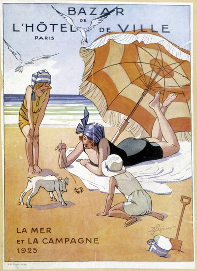 Werbung „Bazar Hotel de Ville“ von French School