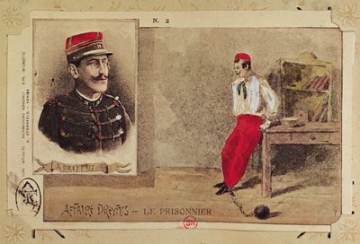 Alfred Dreyfus (1855-1935) als Gefangener, 1894-1906 von French School