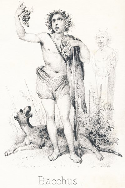 B Bacchus: Sohn von Jupiter und Semele von French School
