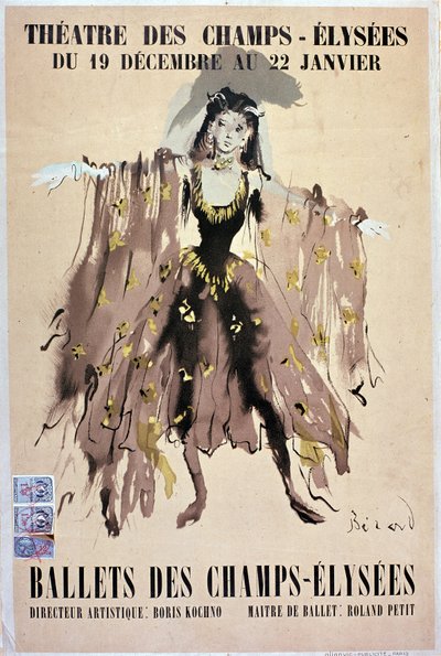 Ballett des Champs Elysées - Plakat von French School