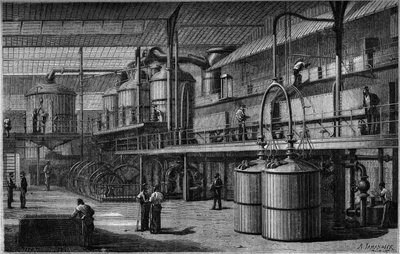 Fabrik zur Herstellung von Rübenzucker von French School