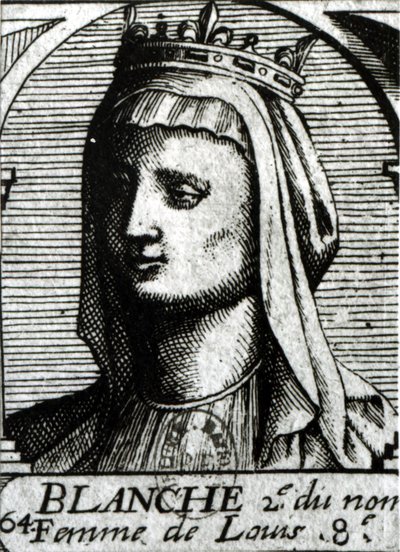 Blanche de Castille (1188-1252), Königin von Frankreich von French School