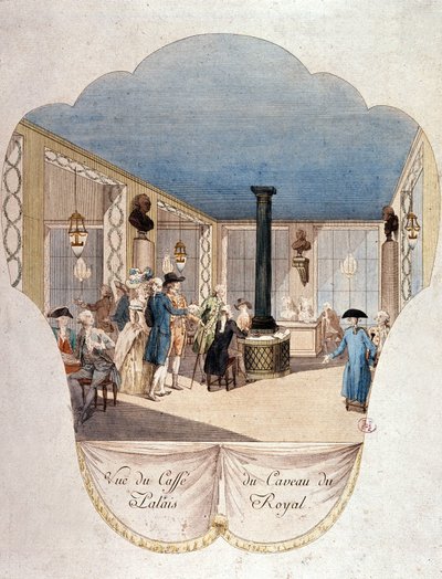 Cafe du Caveau du Palais Royal, Paris von French School