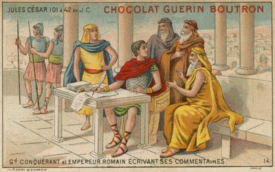 Chocolat Guérin-Boutron Handelskarte von French School